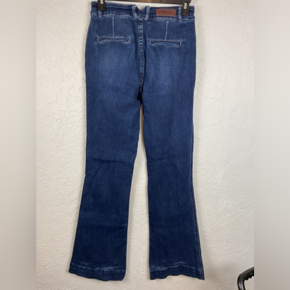 Rock and Roll High Rise Trouser Dark Denim Jean Size 30/36 - Picture 4 of 13